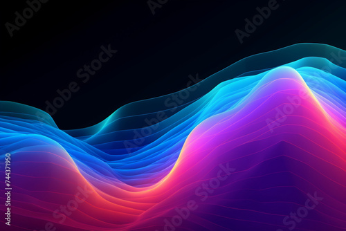 abstract multicolored curve chart