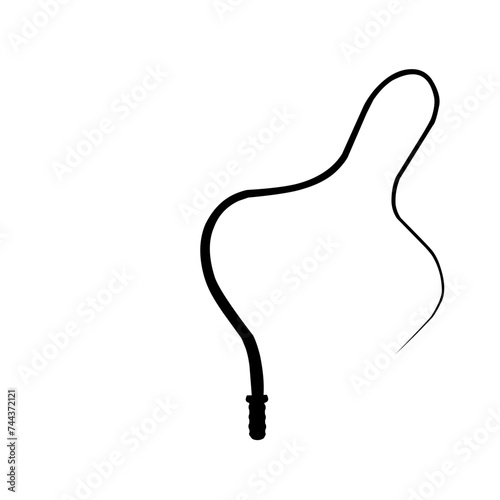 Cowboy whip Silhouette 