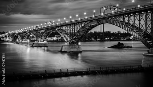 Fototapeta Naklejka Na Ścianę i Meble -  Peace Bridge in Buffalo NY