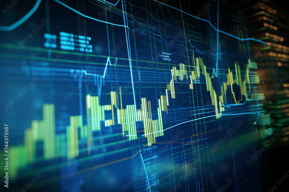 abstracted digital forex screen forex trading business charts. financial background abstracted digital forex screen forex trading business charts. financial background