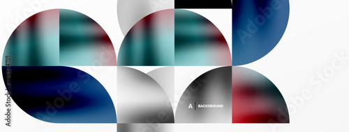 Minimalist geometric background featuring metallic round triangles, delivering sleek and modern visual aesthetic with emphasis on clean, metallic forms for wallpaper, banner, background, landing page