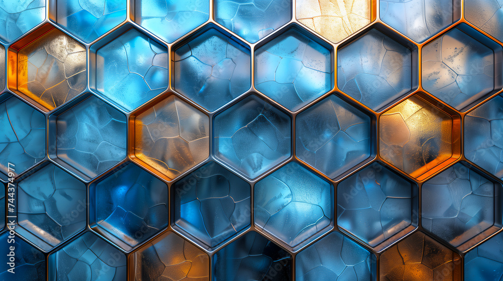 Hive glass texture chrome background. Hive glass texture chrome background.