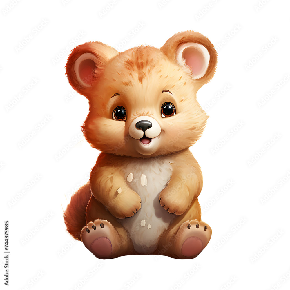Cute Quokka Cartoon Illustration Isolated on Transparent Background Cute Quokka Cartoon Illustration Isolated on Transparent Background