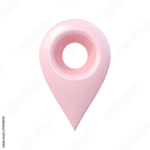 pink map pointer