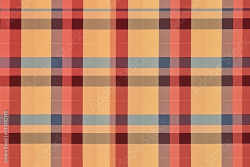 Colorful Grid Pattern Fabric Texture Background Image