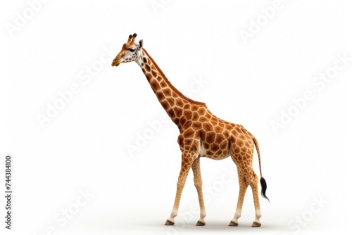 Giraffe on a white background