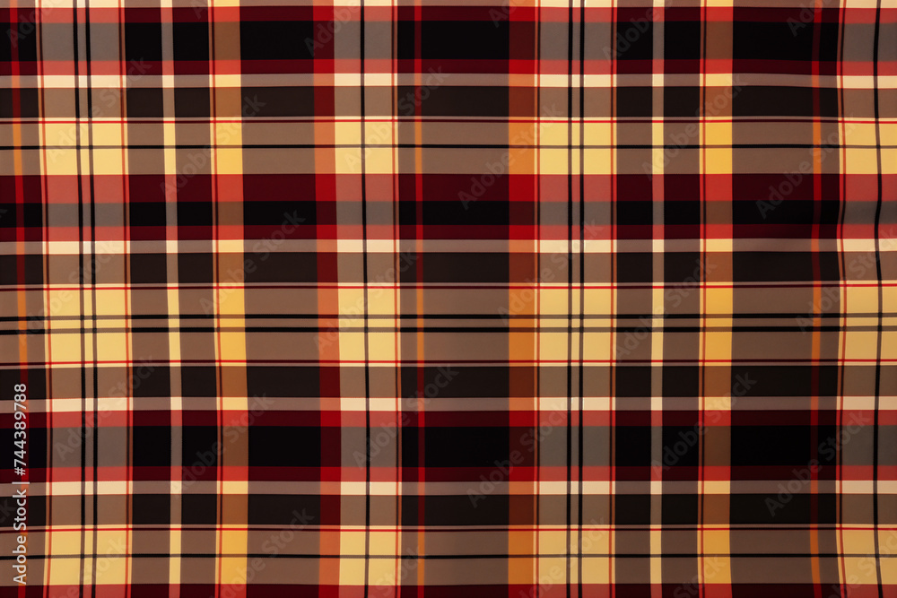 Obraz premium Colorful Grid Pattern Fabric Texture Background Image