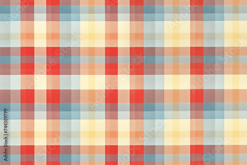 Colorful  Grid Pattern Fabric Texture Background Image