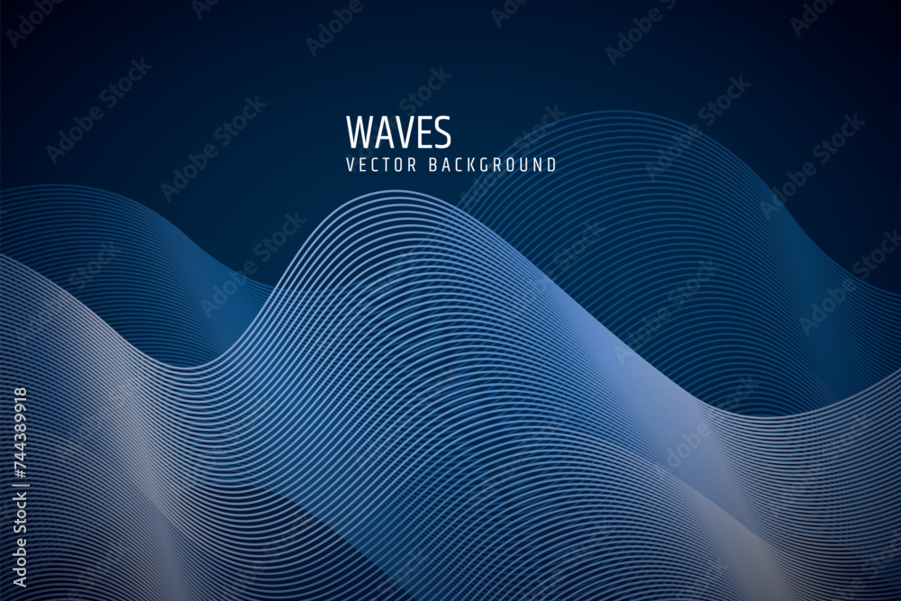 wave abstract background