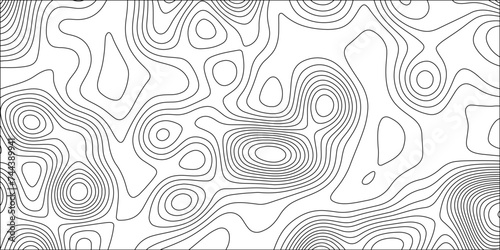 Contour map background. Geography scheme and terrain. Topography grid map. Stylized topographic contour map. Geographic line mountain relief. Abstract lines or wavy backdrop background.