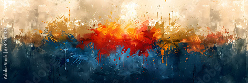Abstract oil paint texture on canvas background abstract background,
Abstract colorful oil painting on canvas texture photo
