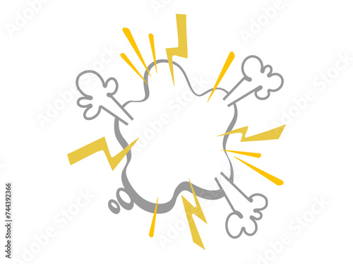 Comic Bubble Design Element Illustration