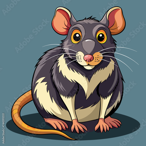 Rat animal pet vector illustration draw cartoon pretty cute
