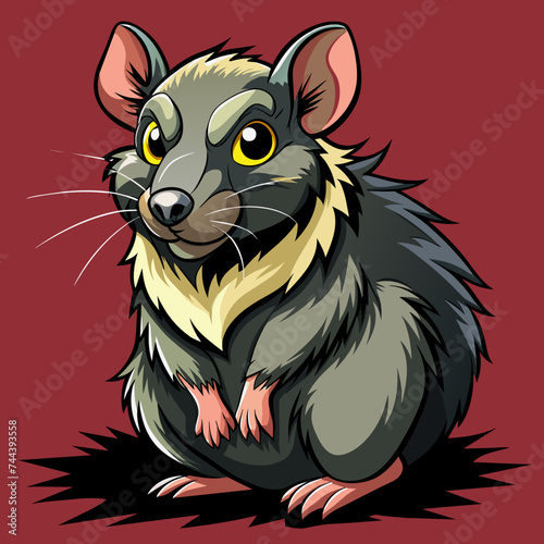 Rat animal pet vector illustration draw cartoon pretty cute
