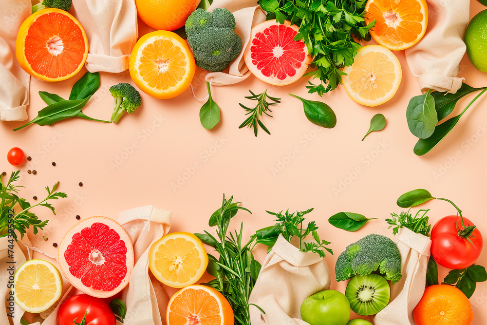 Still life of fresh organic fruits and vegetables and vegan food ingredients. Organic food Still life of fresh organic fruits and vegetables and vegan food ingredients. Organic food