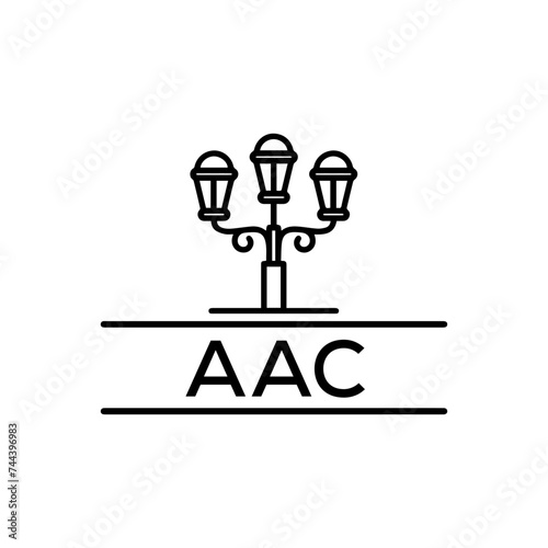 AAC Letter logo design template vector. AAC Business abstract connection vector logo. AAC icon circle logotype.
