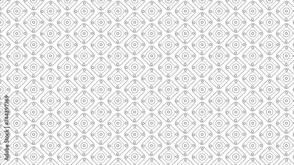 Seamless geometric black and white pattern. For graphic designers and content creators.