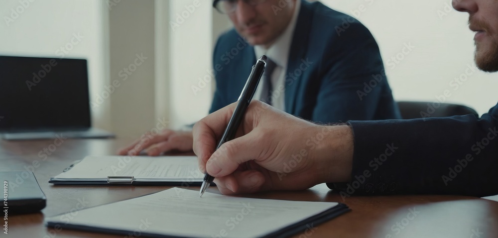 Business man sign a contract investment professional document agreement. meeting room. Business man sign a contract investment professional document agreement. meeting room.