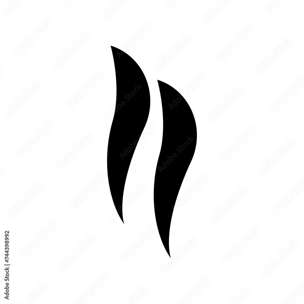 Flame Spirit Icon Vector Logo Design Template