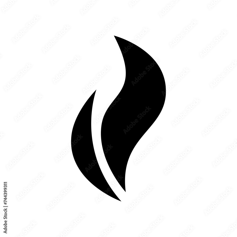 Flame Spirit Icon Vector Logo Design Template Flame Spirit Icon Vector Logo Design Template