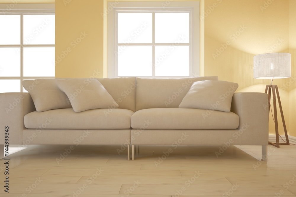 Fototapeta premium Modern interior design. 3D illustration