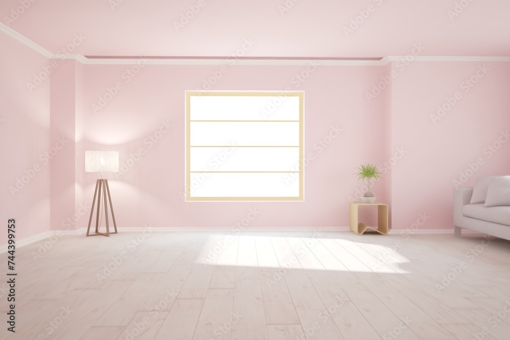 Modern interior design. 3D illustration Modern interior design. 3D illustration