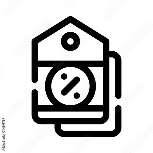 discount tag line icon