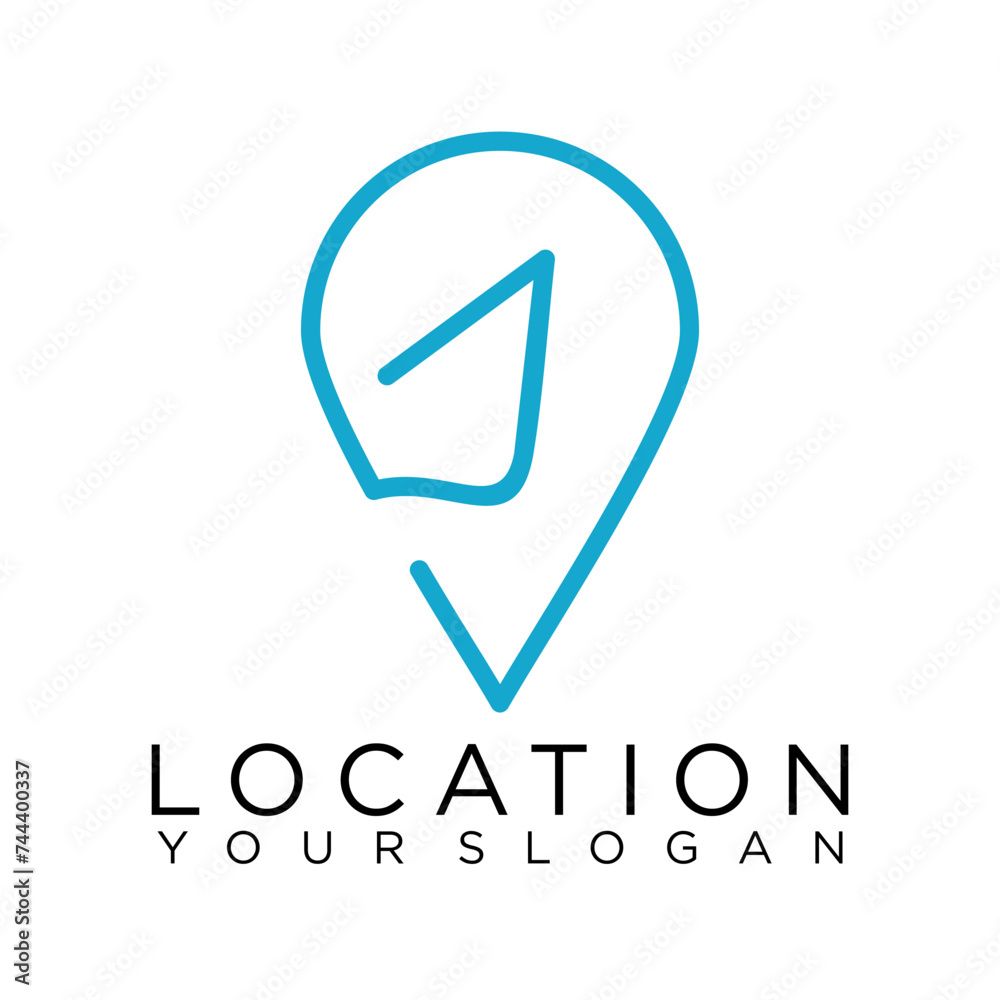 pin logo location maps icon vector pin logo location maps icon vector