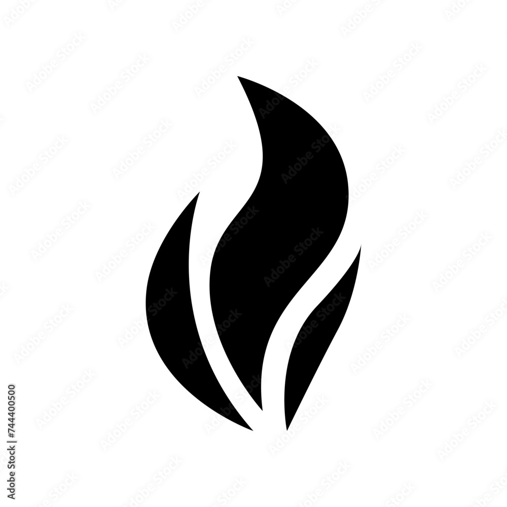 Flame Spirit Icon Vector Logo Design Template Flame Spirit Icon Vector Logo Design Template
