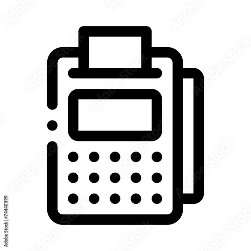 pos terminal line icon