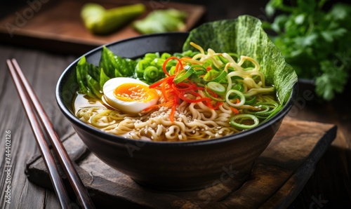 Ramen Bowl With Egg on Top