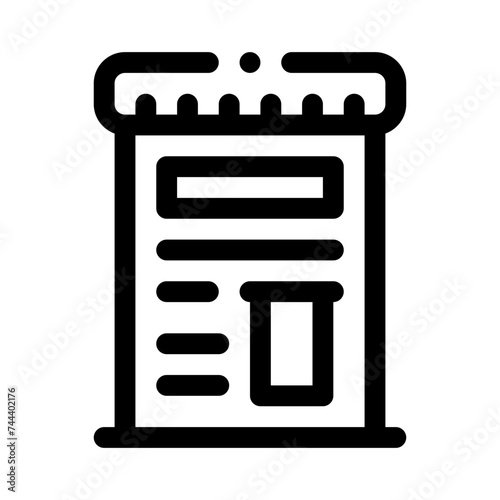 ticket machine line icon