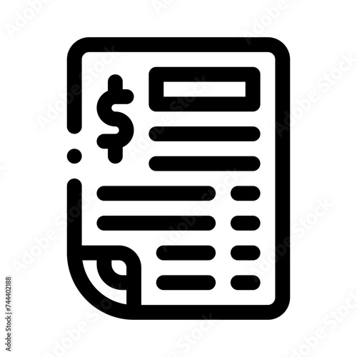 price list line icon