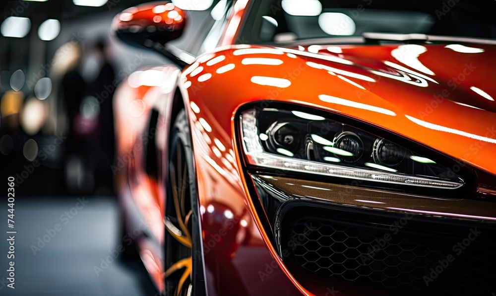 Close-Up of the Front of a Sports Car