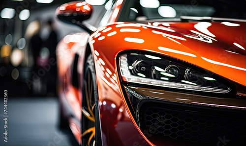 Close-Up of the Front of a Sports Car © uhdenis