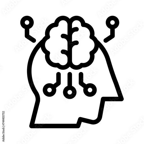 psychology line icon