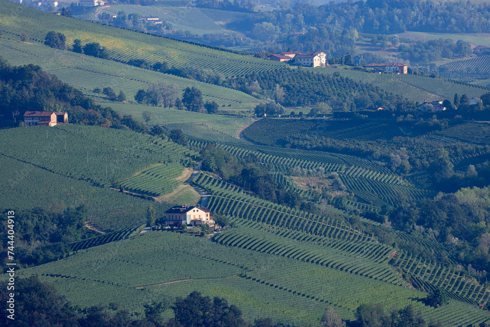 aerial view of Piedmontese landscape