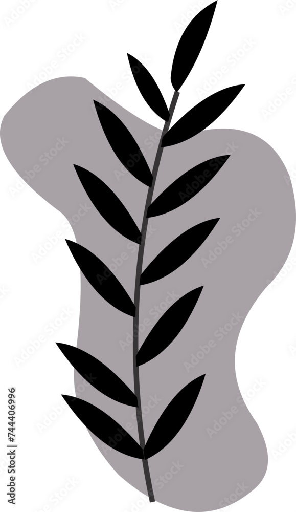 Aesthetic Blob With Leaf Aesthetic Blob With Leaf