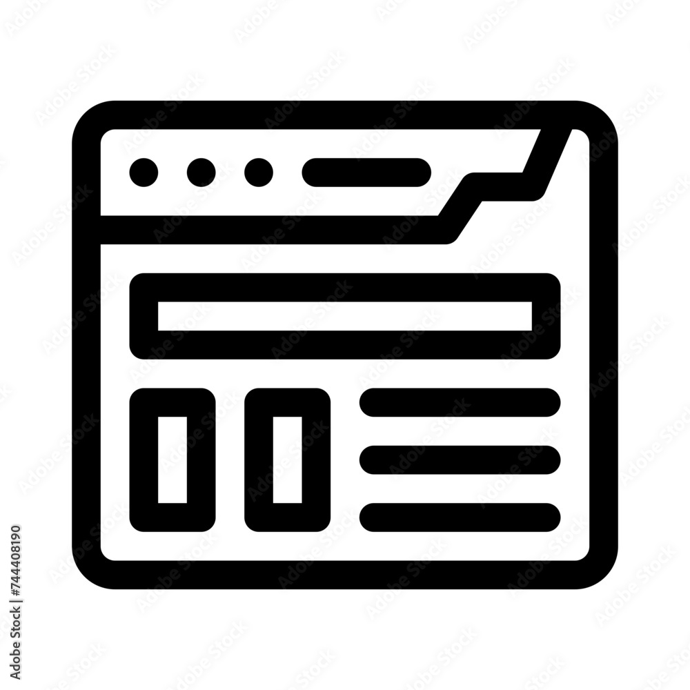 landing page line icon landing page line icon