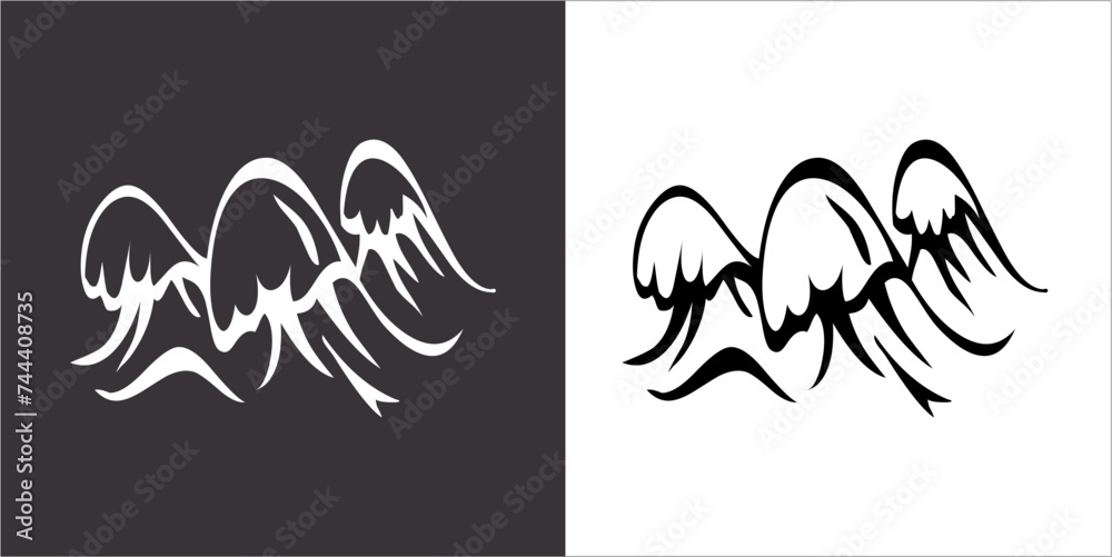 Illustration vector graphics of surf icon Illustration vector graphics of surf icon