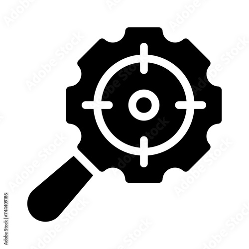 loupe glyph icon