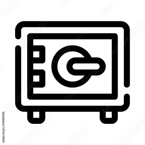 safebox line icon