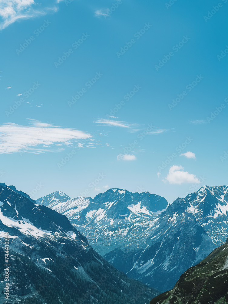 alpine landscape,created with Generative AI tecnology.