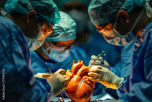 Procedure for open-heart surgery photo