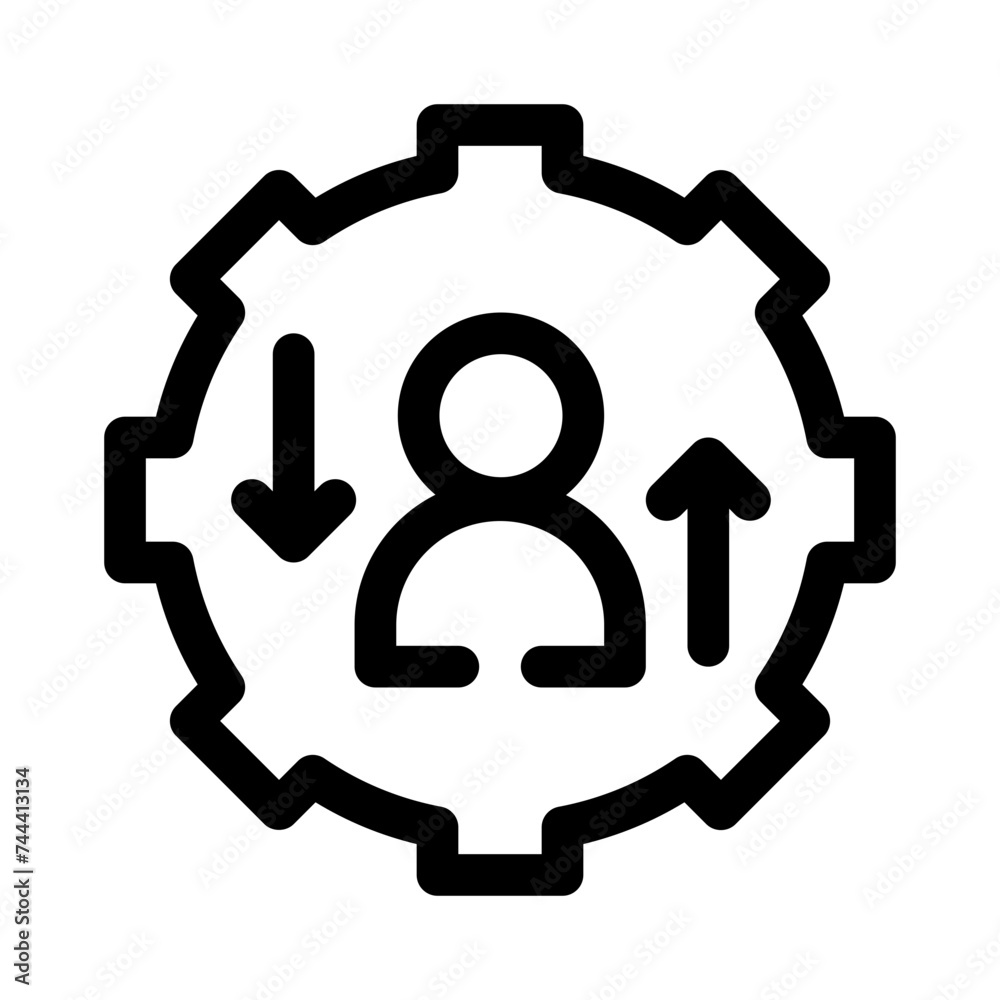 escalation line icon escalation line icon