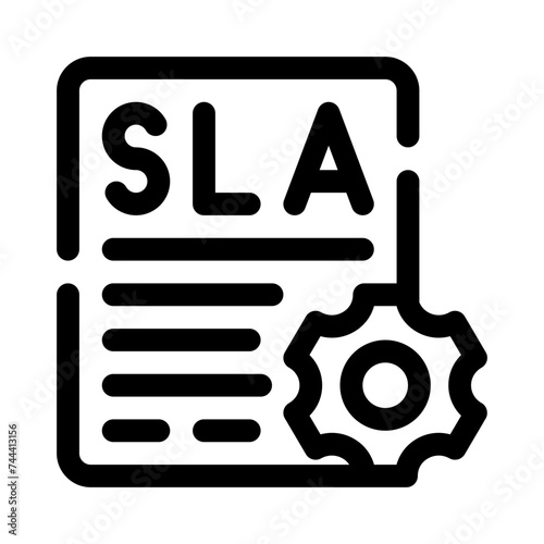 sla line icon photo