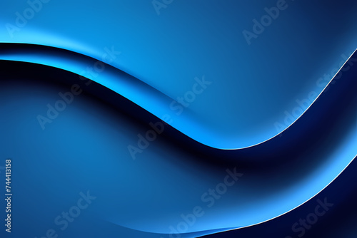 Fluid abstract background with colorful gradient. Abstract blue wave illustration of modern movement.