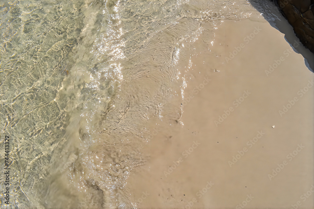 波打ち際　砂浜