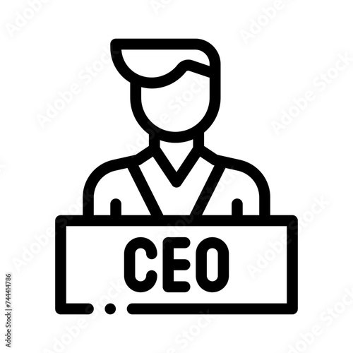 ceo line icon