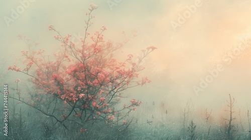Ethereal Morning Palette: Abstract Background Reflecting Spring Serenity © Rafhan Aldiz